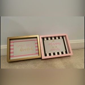 Brunch themed small signs